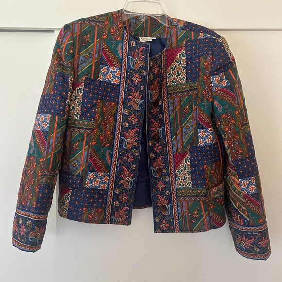 Vintage Vera Bradley Quilted Jacket - Picture 1 of 3